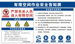 有限空间作业安全告知牌