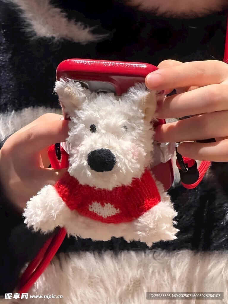 毛绒小狗挂件