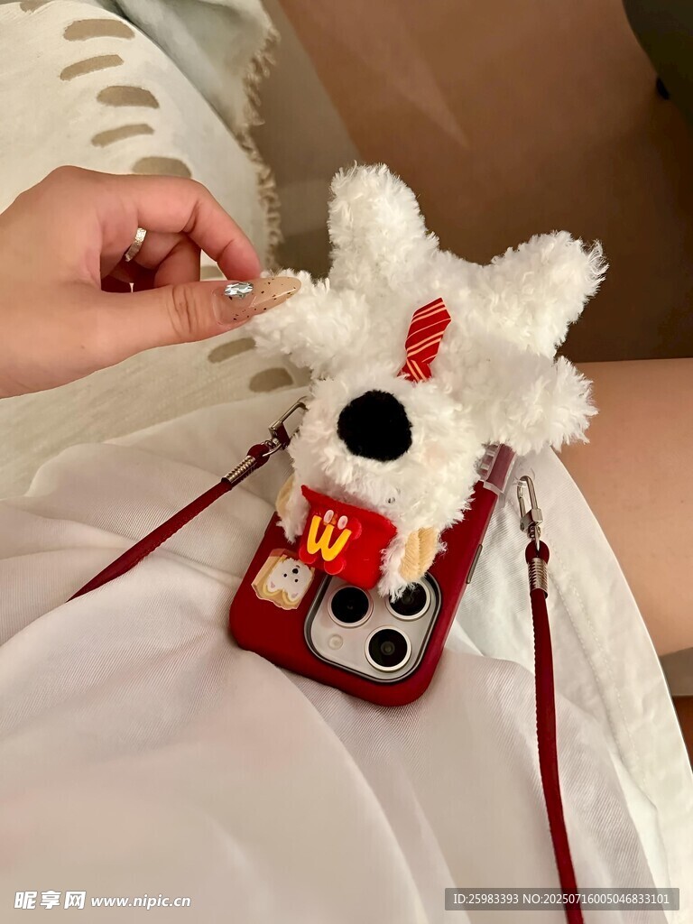 毛绒小狗挂件