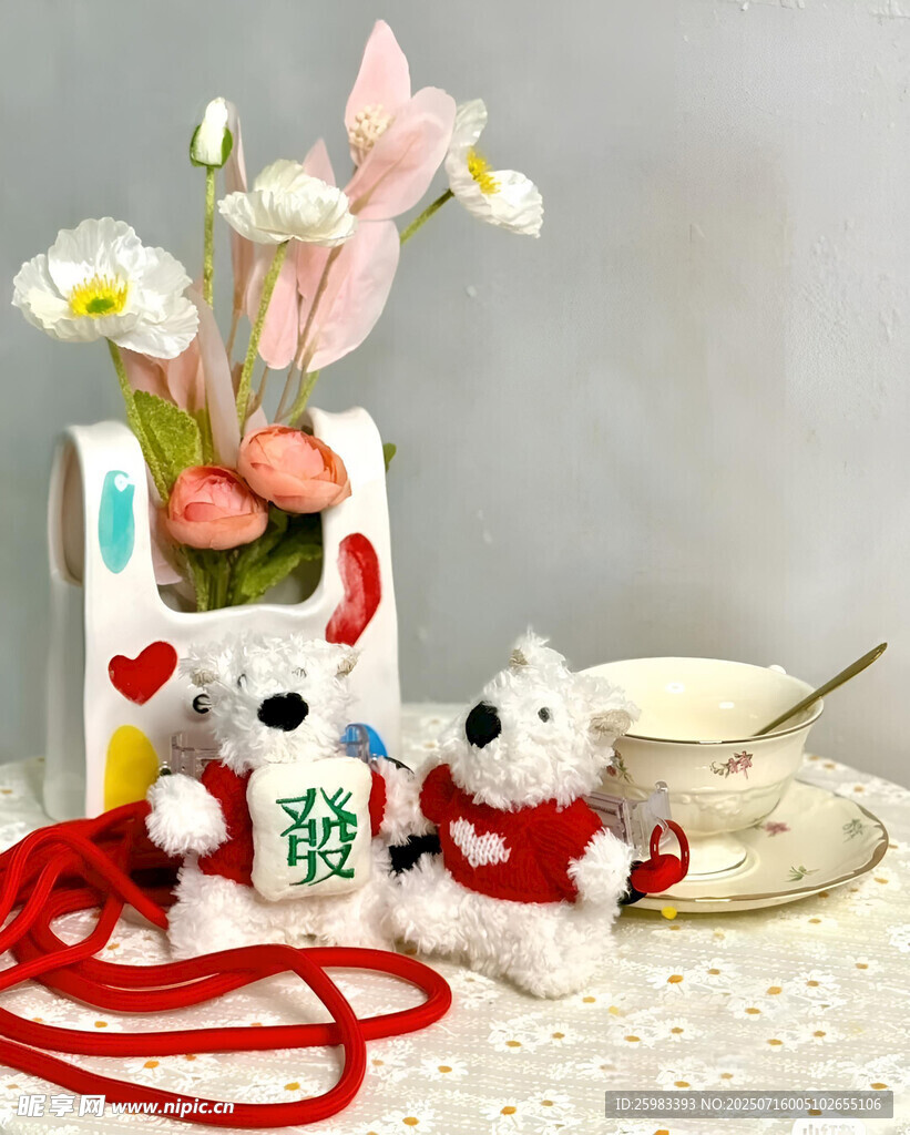 毛绒小狗挂件
