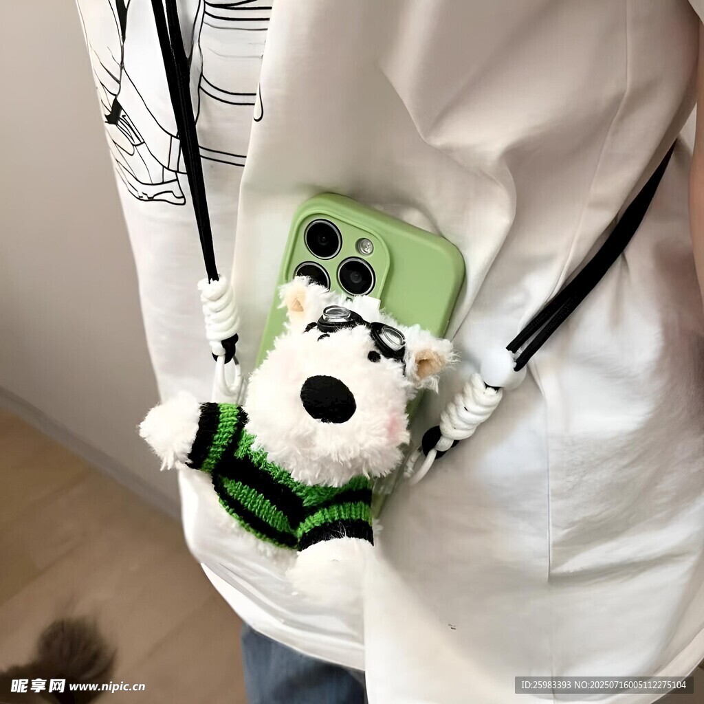 毛绒小狗挂件