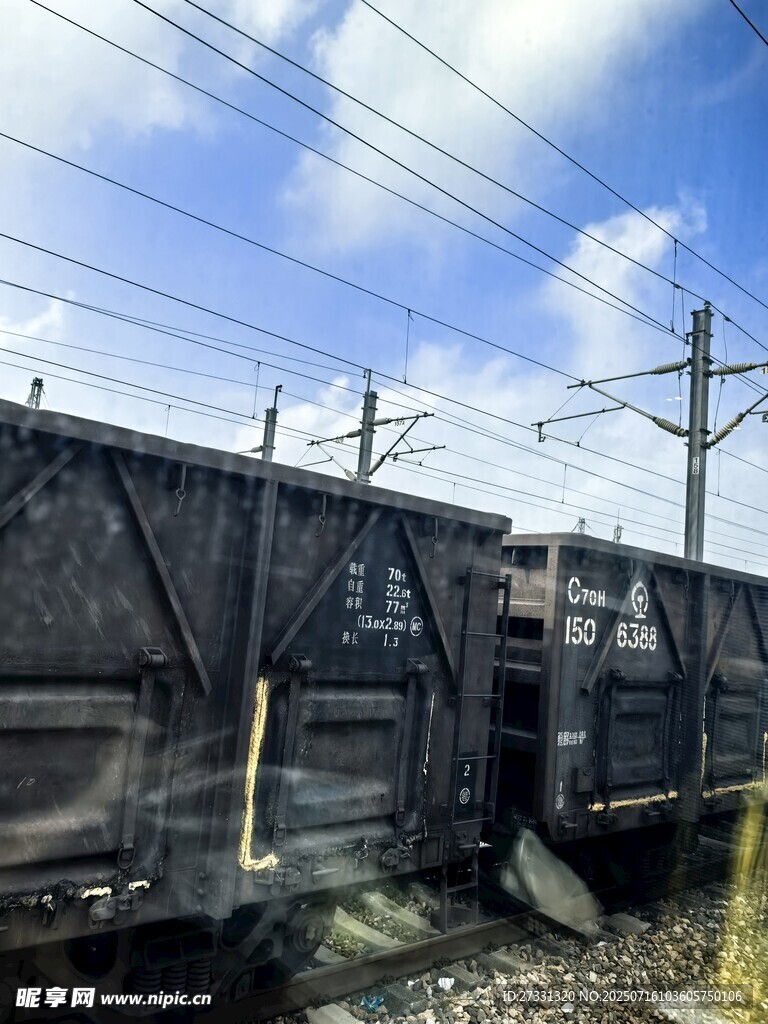 废旧铁路货车车厢场景