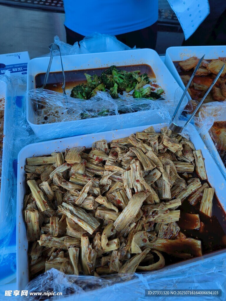 新鲜干货食材展示