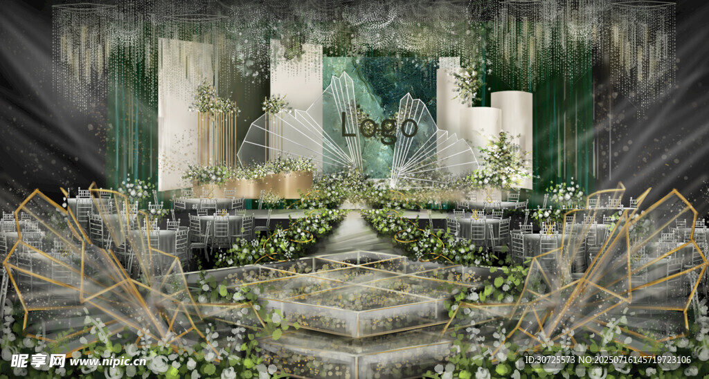 森系梦幻婚礼场景布置