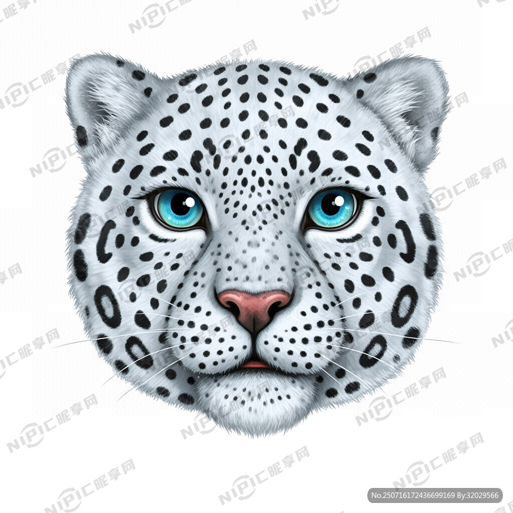 卡通雪豹纹路