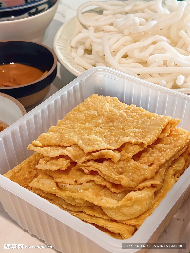 美味豆皮堆叠待享用