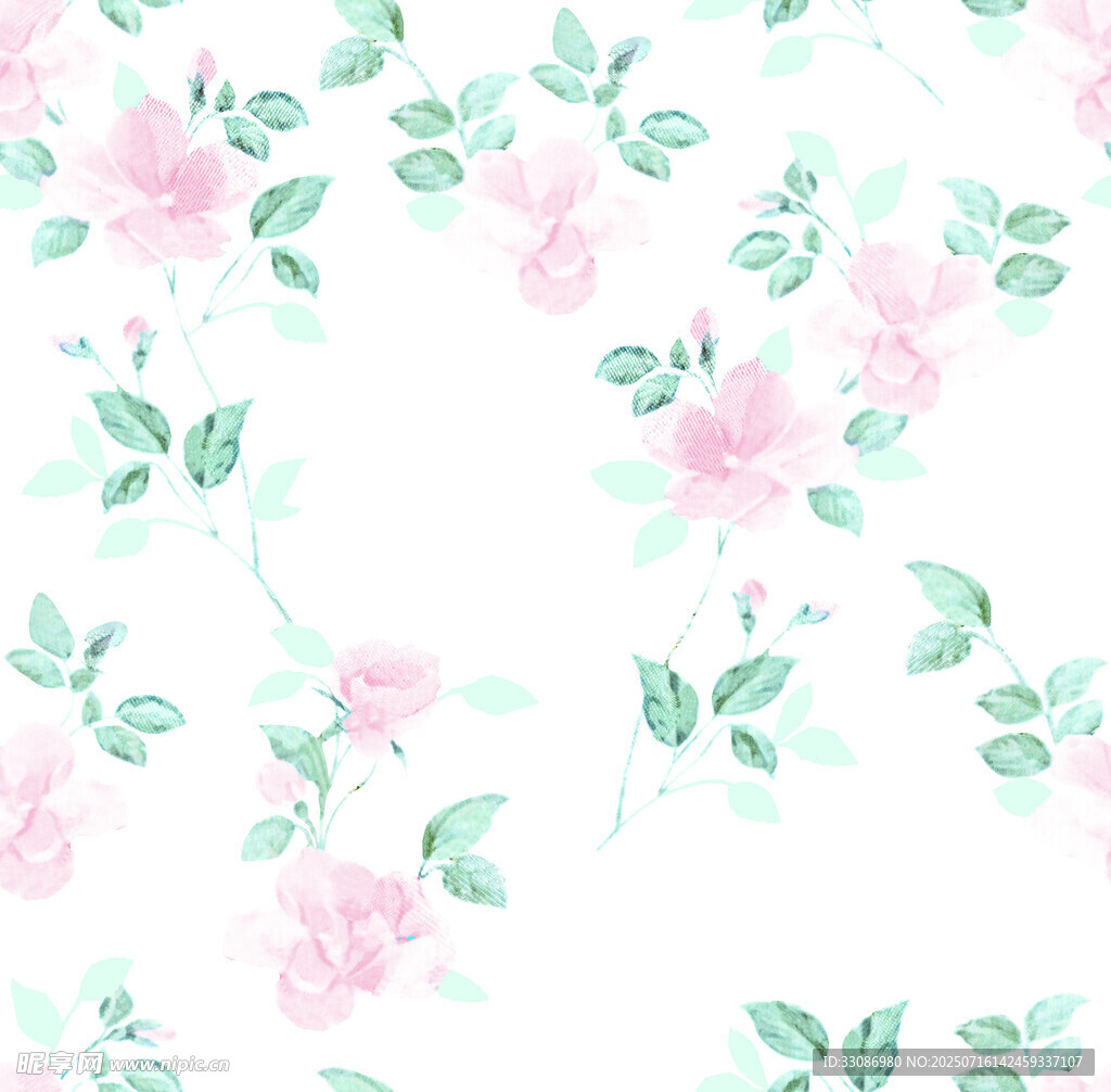 清新花卉图案背景