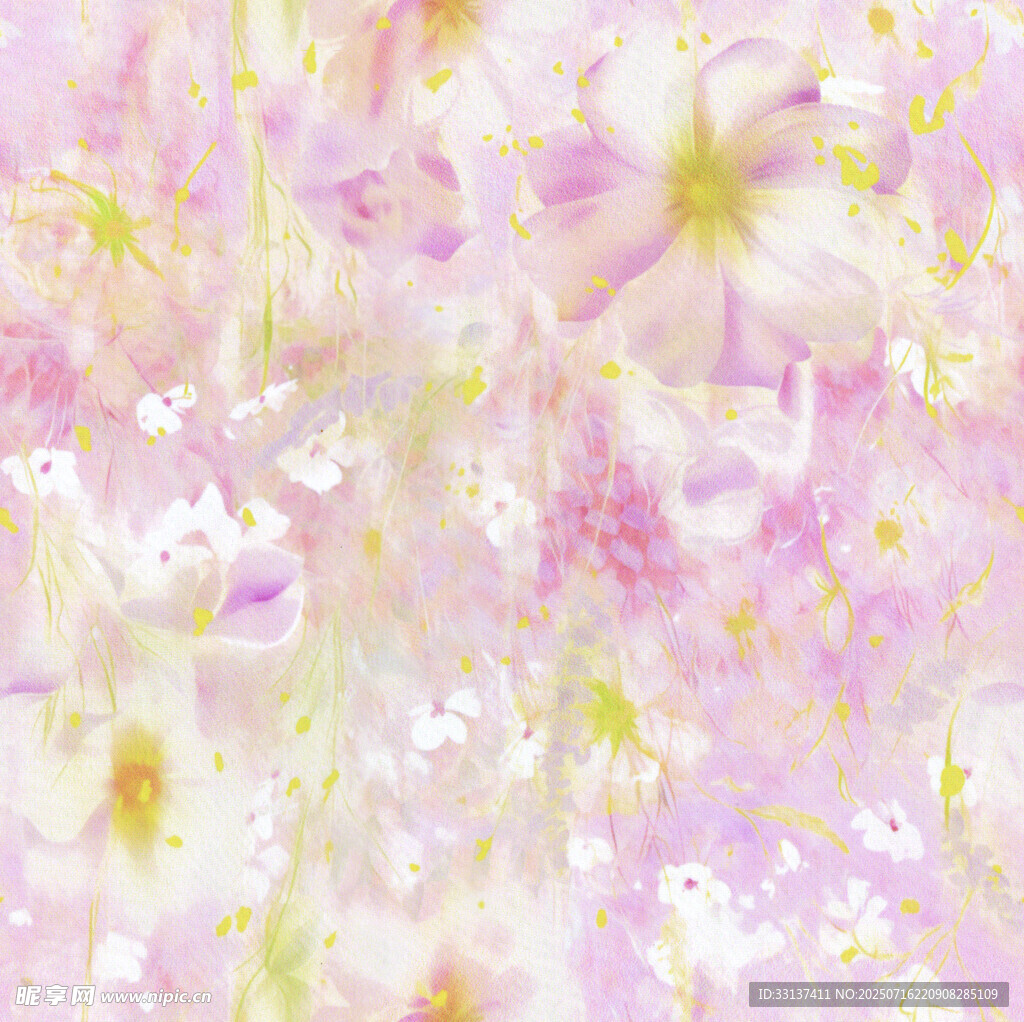 水彩花