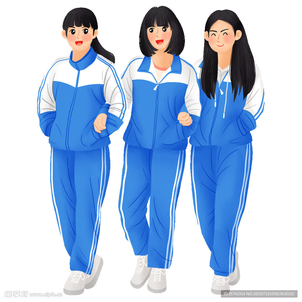 卡通高考学生