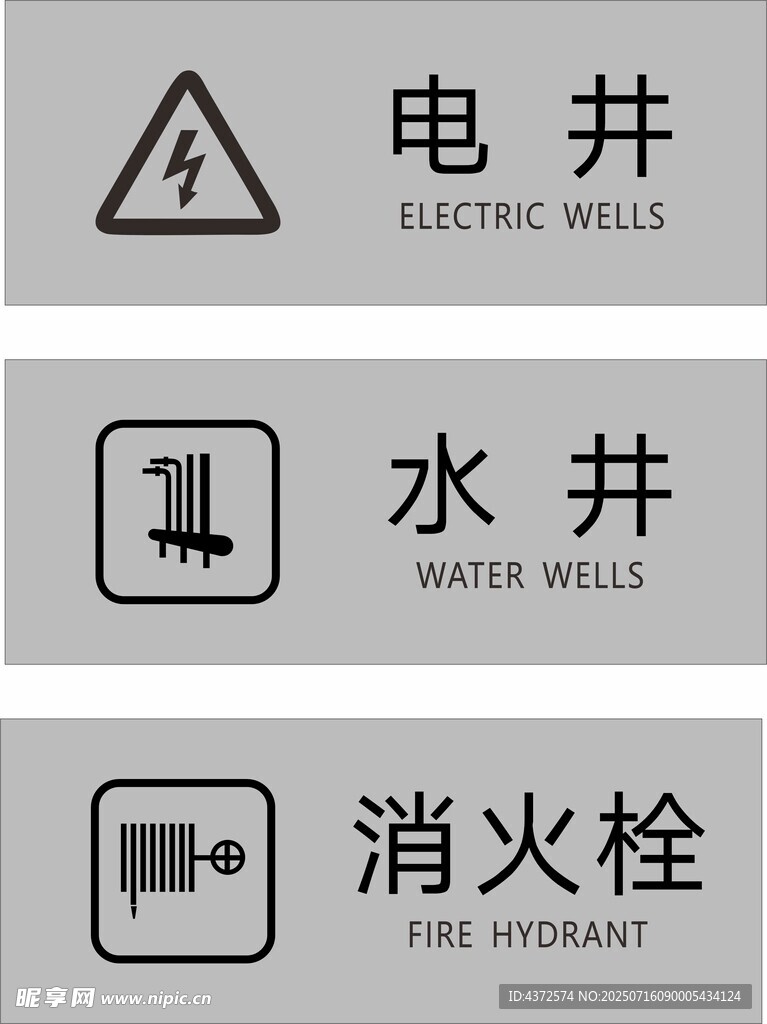 机房设备牌 电井 水井 消火栓