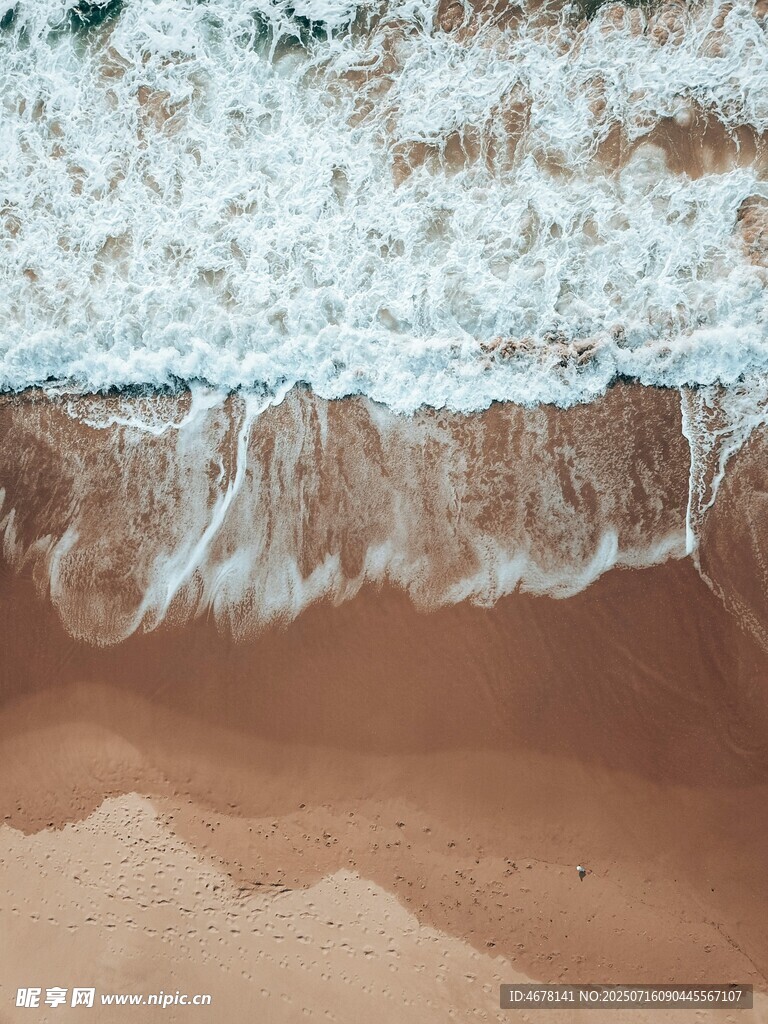 沙滩海浪美景