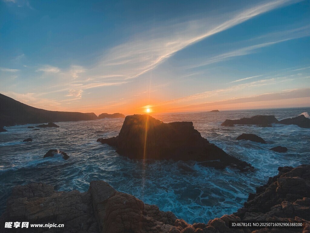 海边日出美景