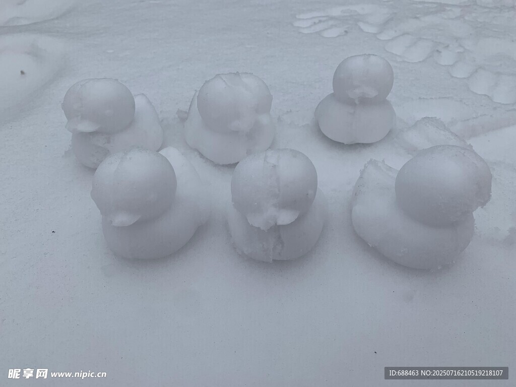 雪做的小鸭子