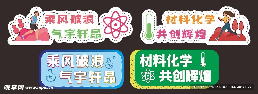 化学  手举牌 标识牌