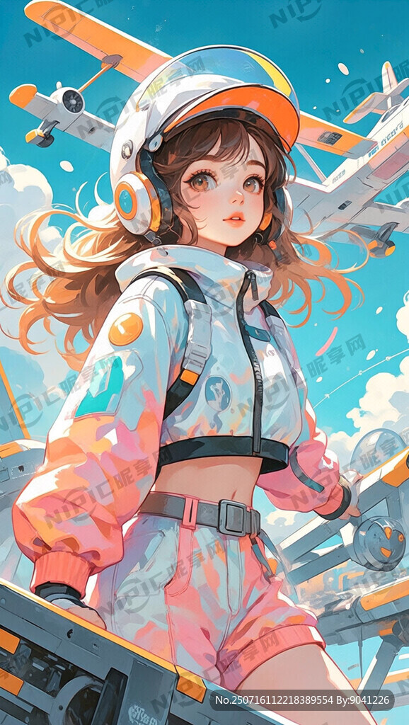 航空运动中的女性 科幻 甜美