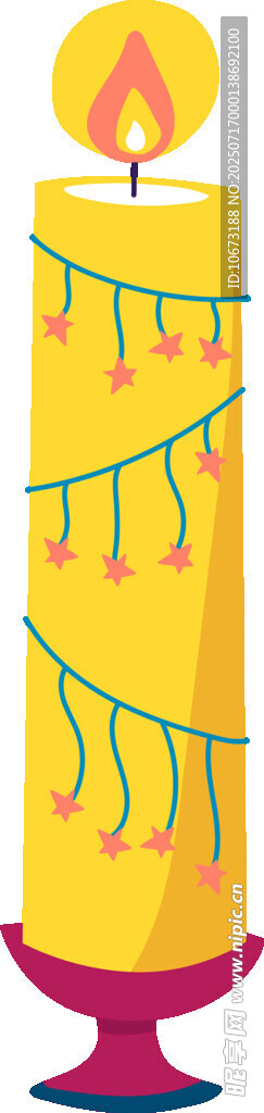 节日装饰蜡烛