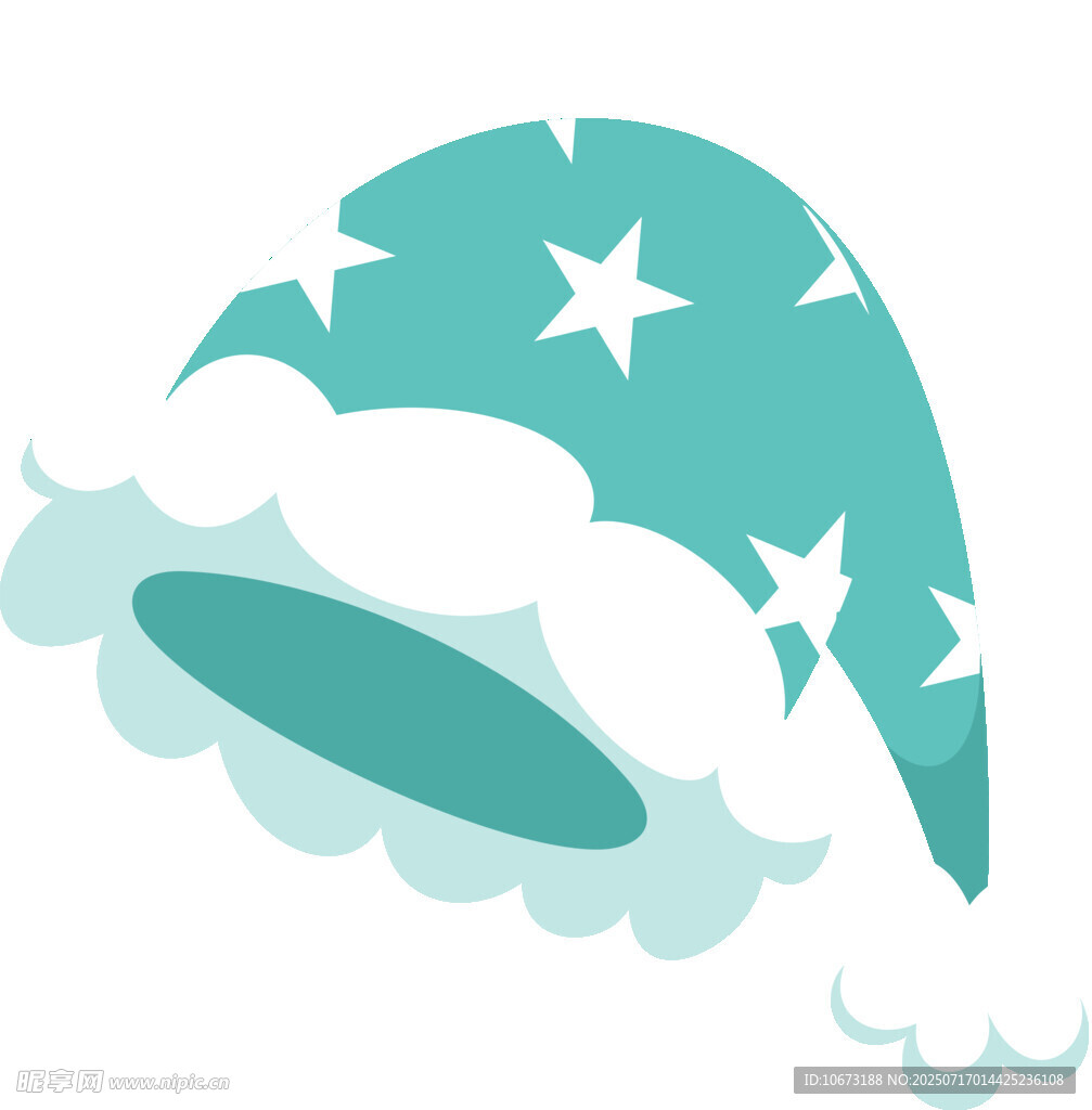 星星图案的可爱睡帽