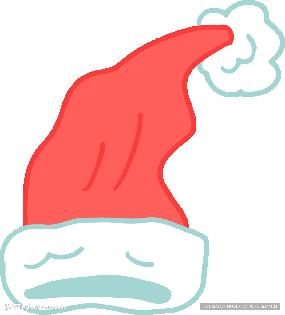 圣诞红帽卡通形象