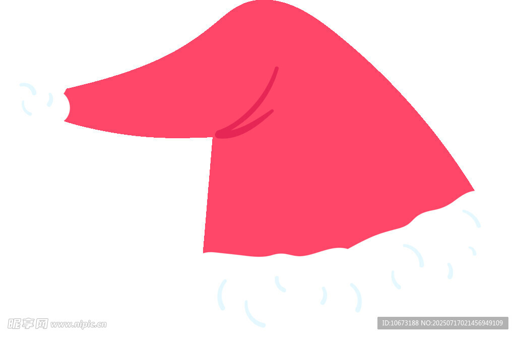 粉色长袖上衣插画
