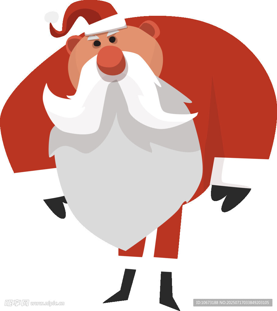 可爱圣诞老人形象