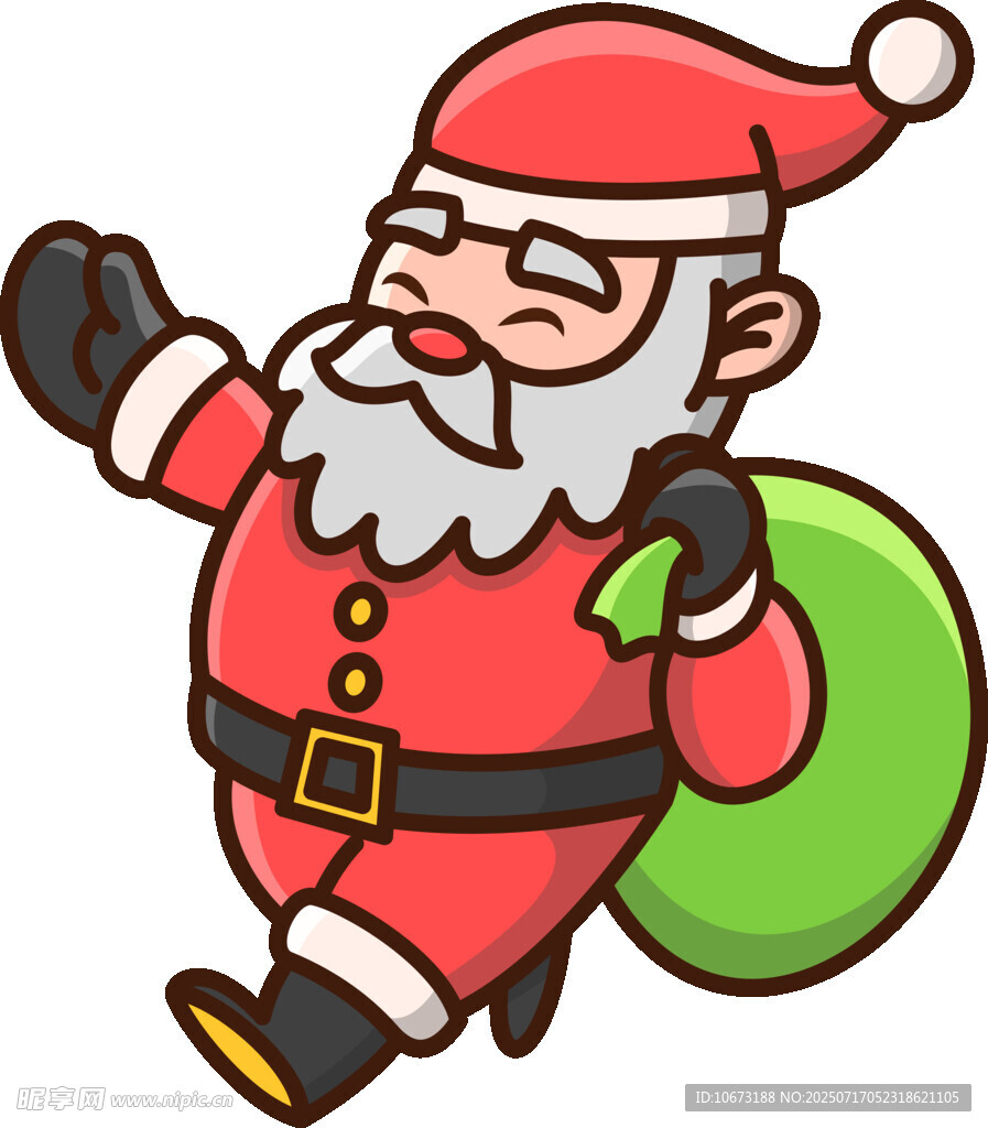 奔跑的圣诞老人