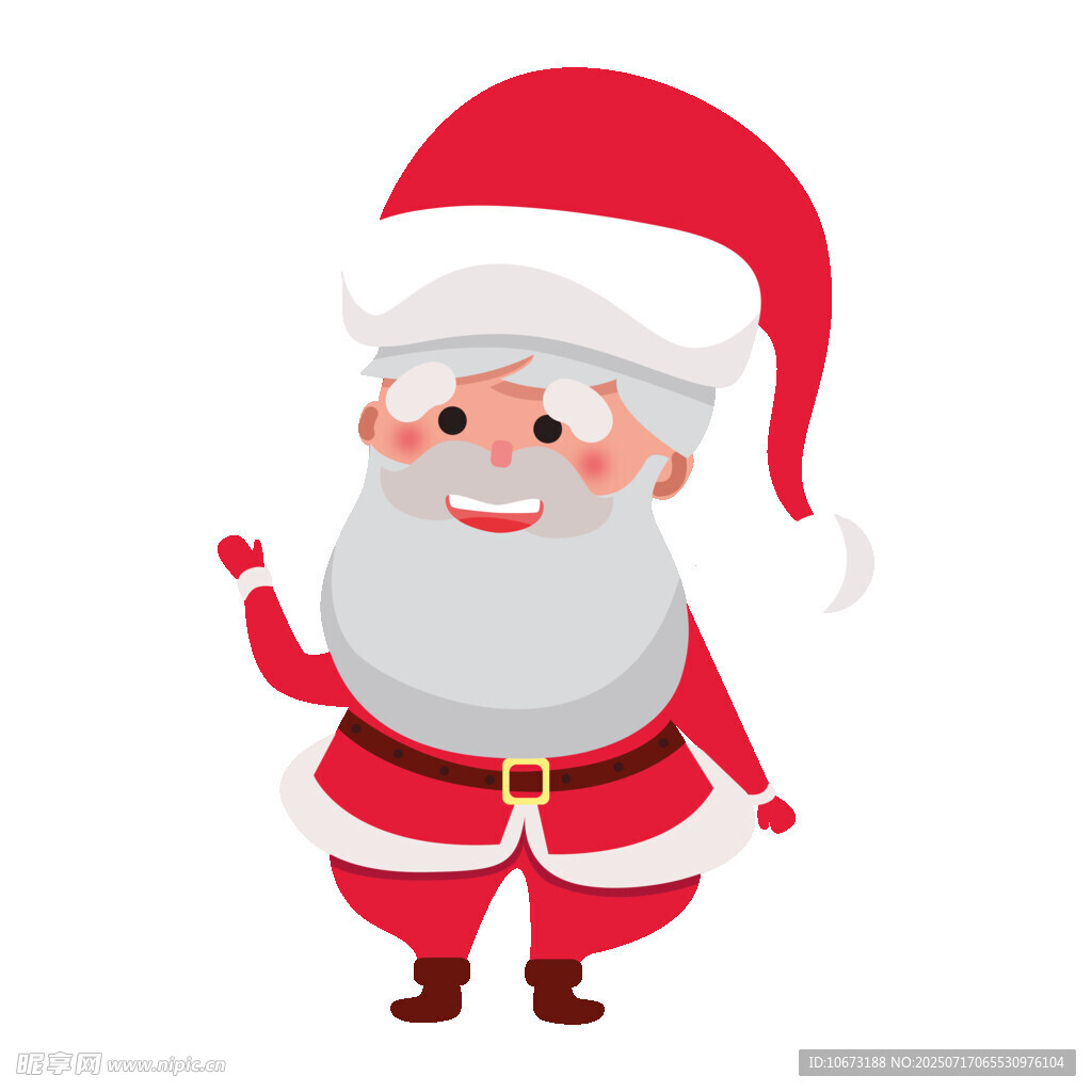 可爱圣诞老人形象