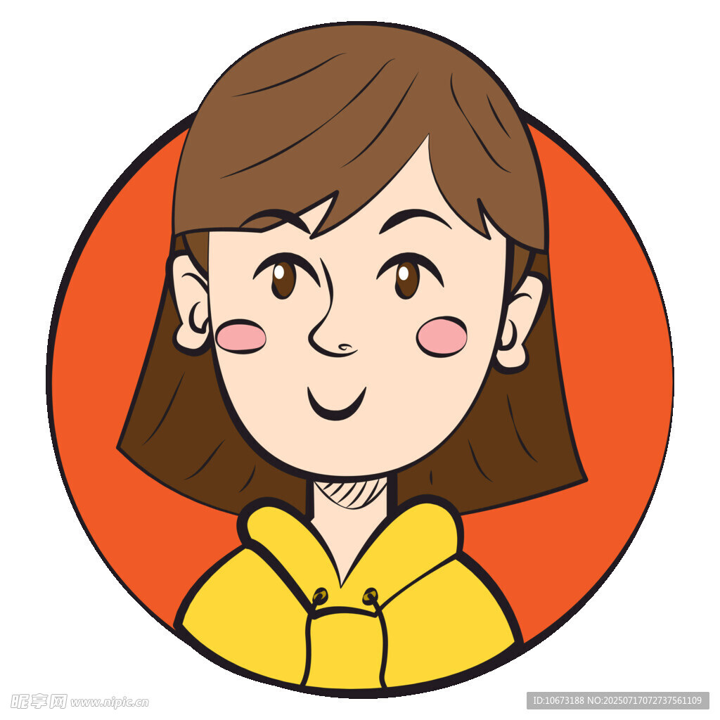 微笑女孩头像
