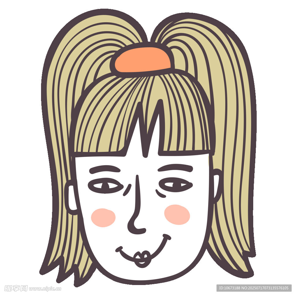 双马尾女孩头像