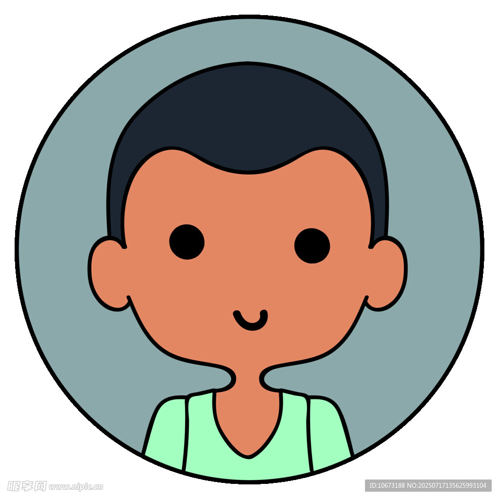 微笑小男孩头像