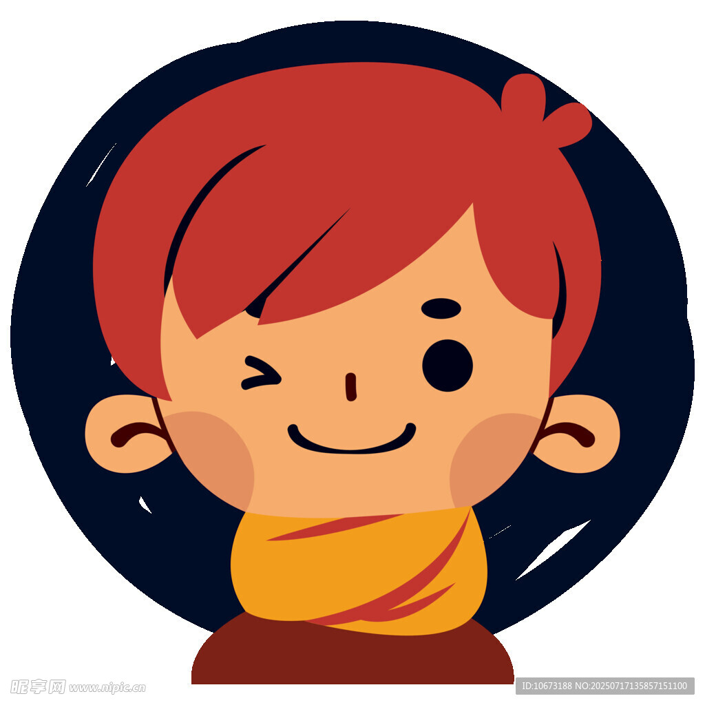 俏皮红发小孩