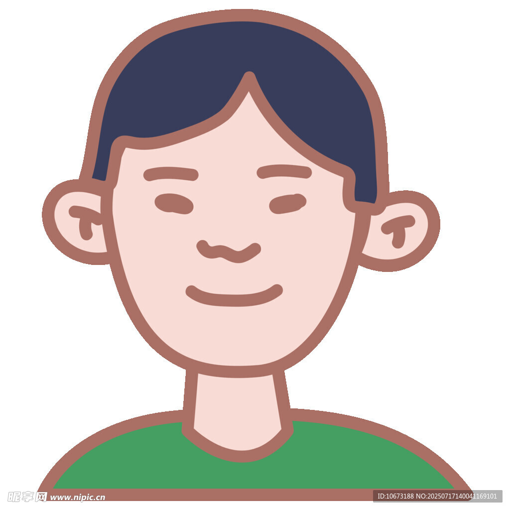 微笑男孩头像