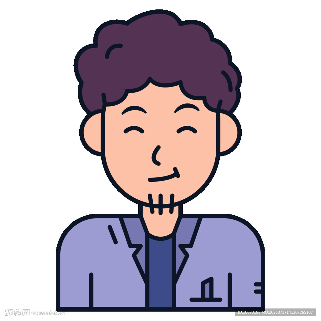 微笑的商务男士形象