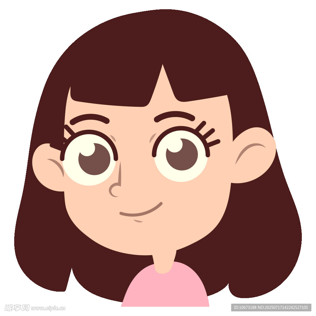 可爱微笑女孩头像