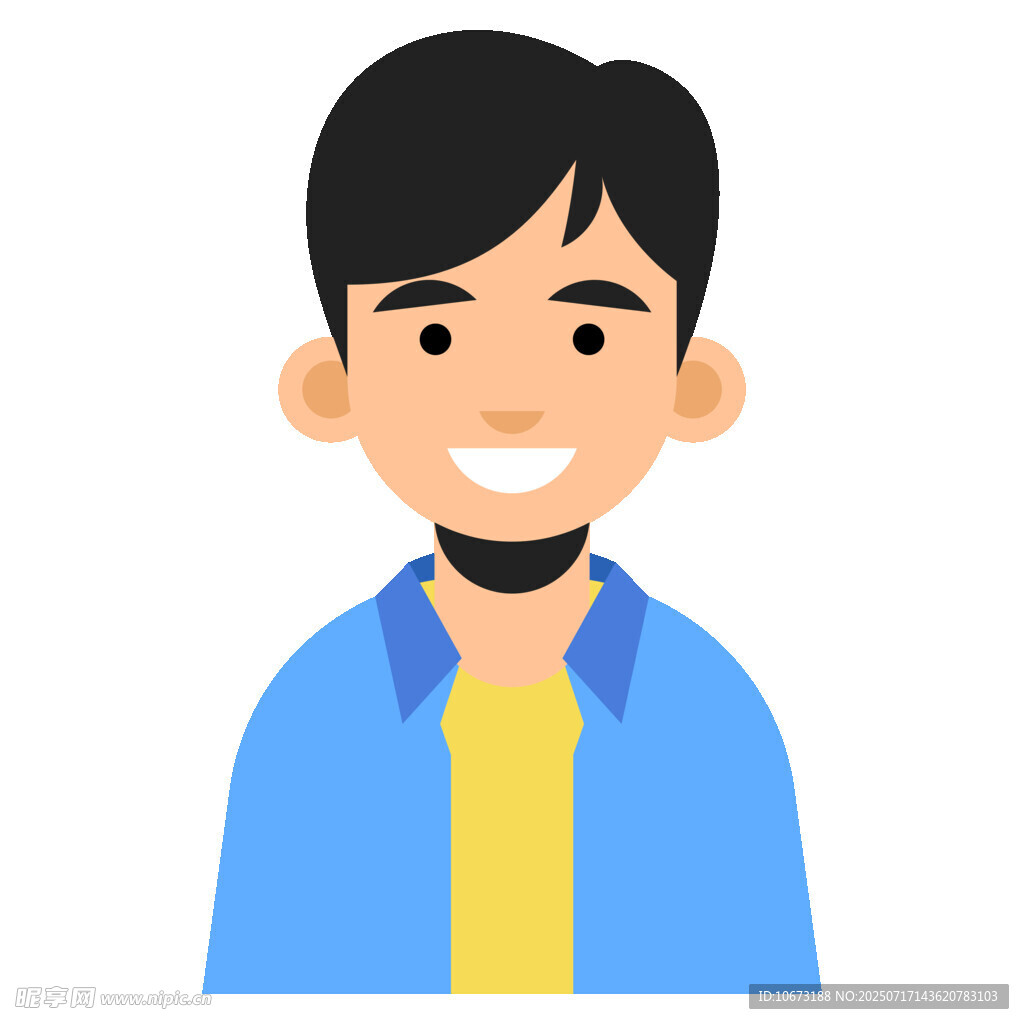 微笑男士头像