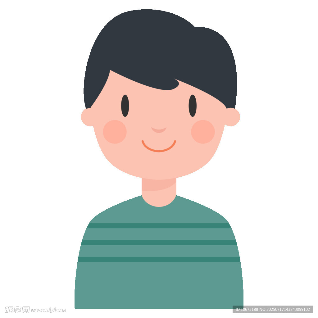 微笑男孩头像