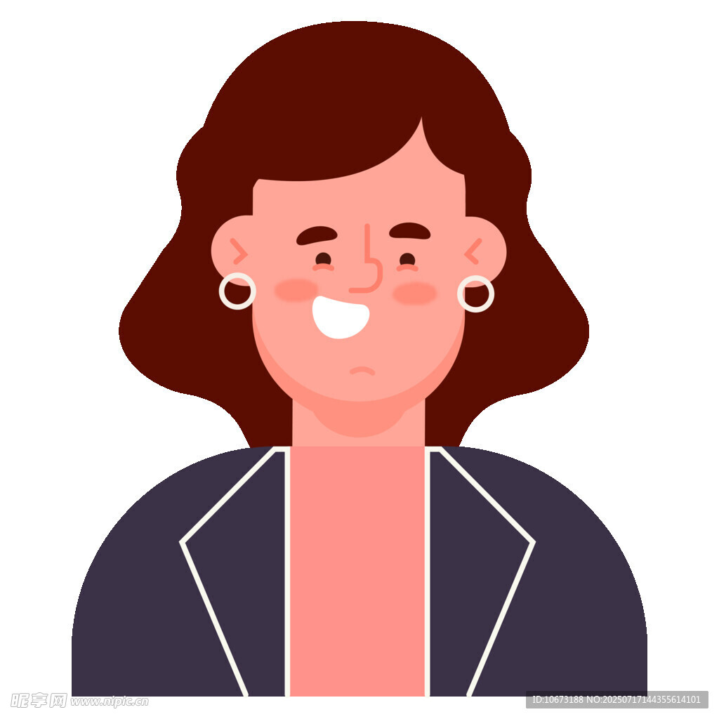 微笑的职场女性形象