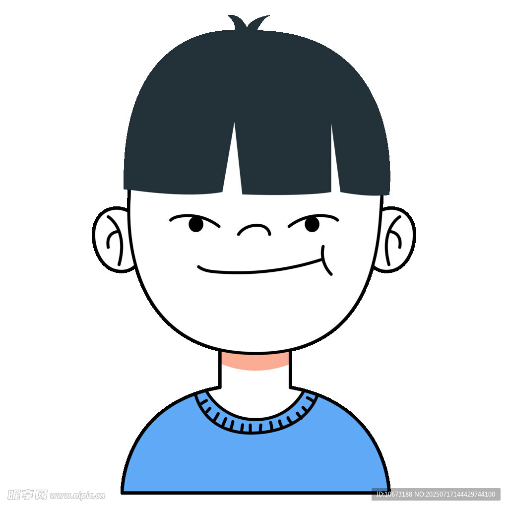 微笑小男孩头像