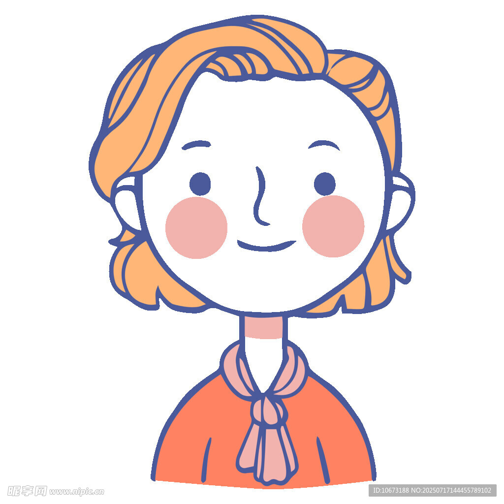 红发系领结的可爱女孩