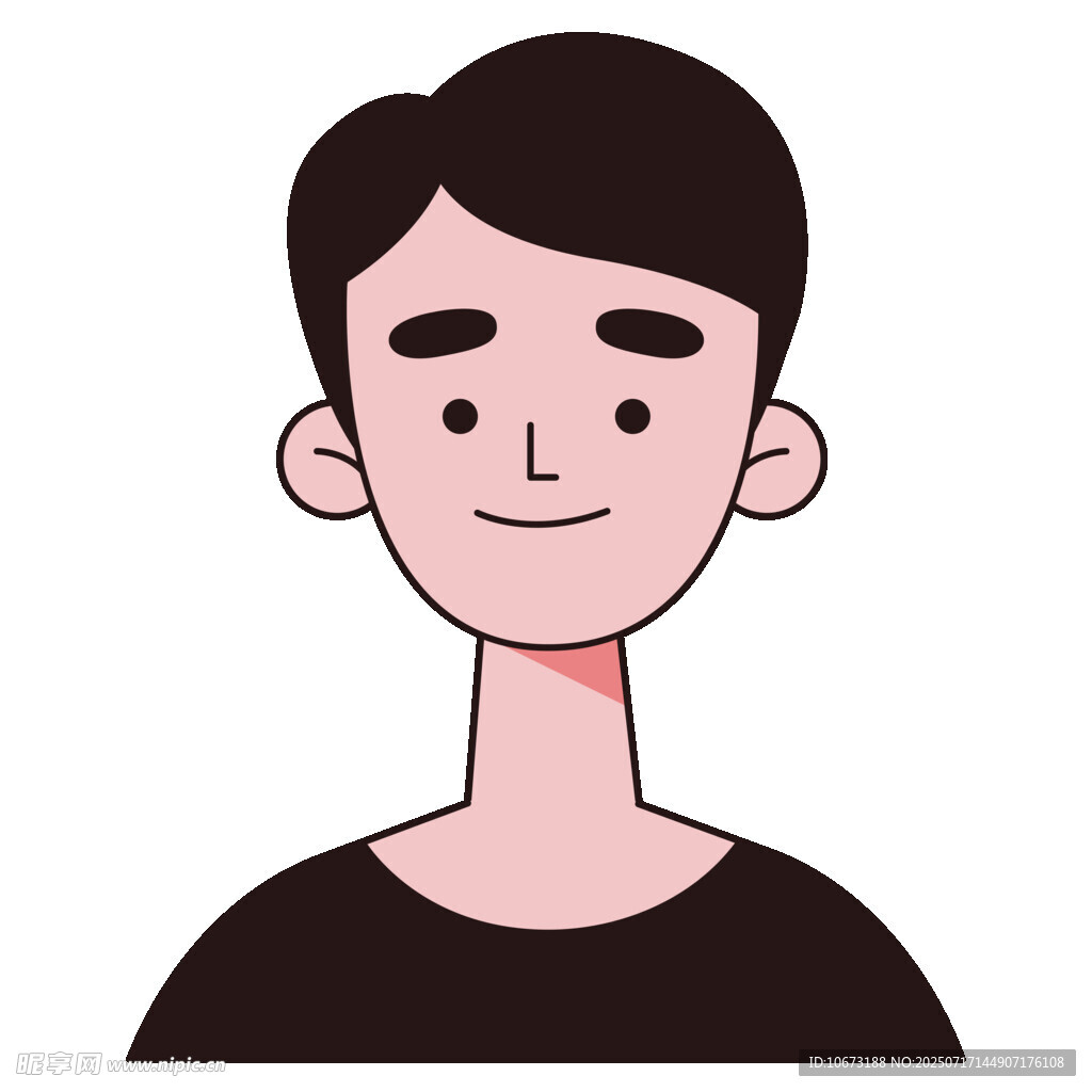 微笑男士头像