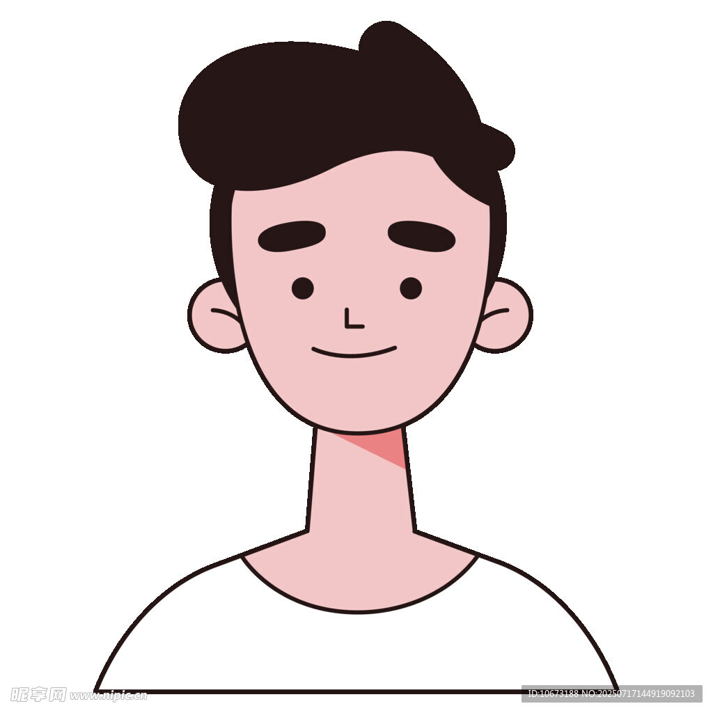 微笑男士头像