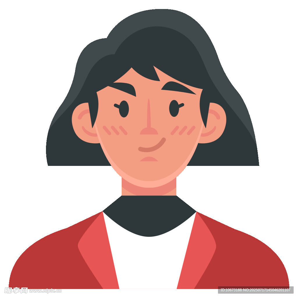 短发女士头像