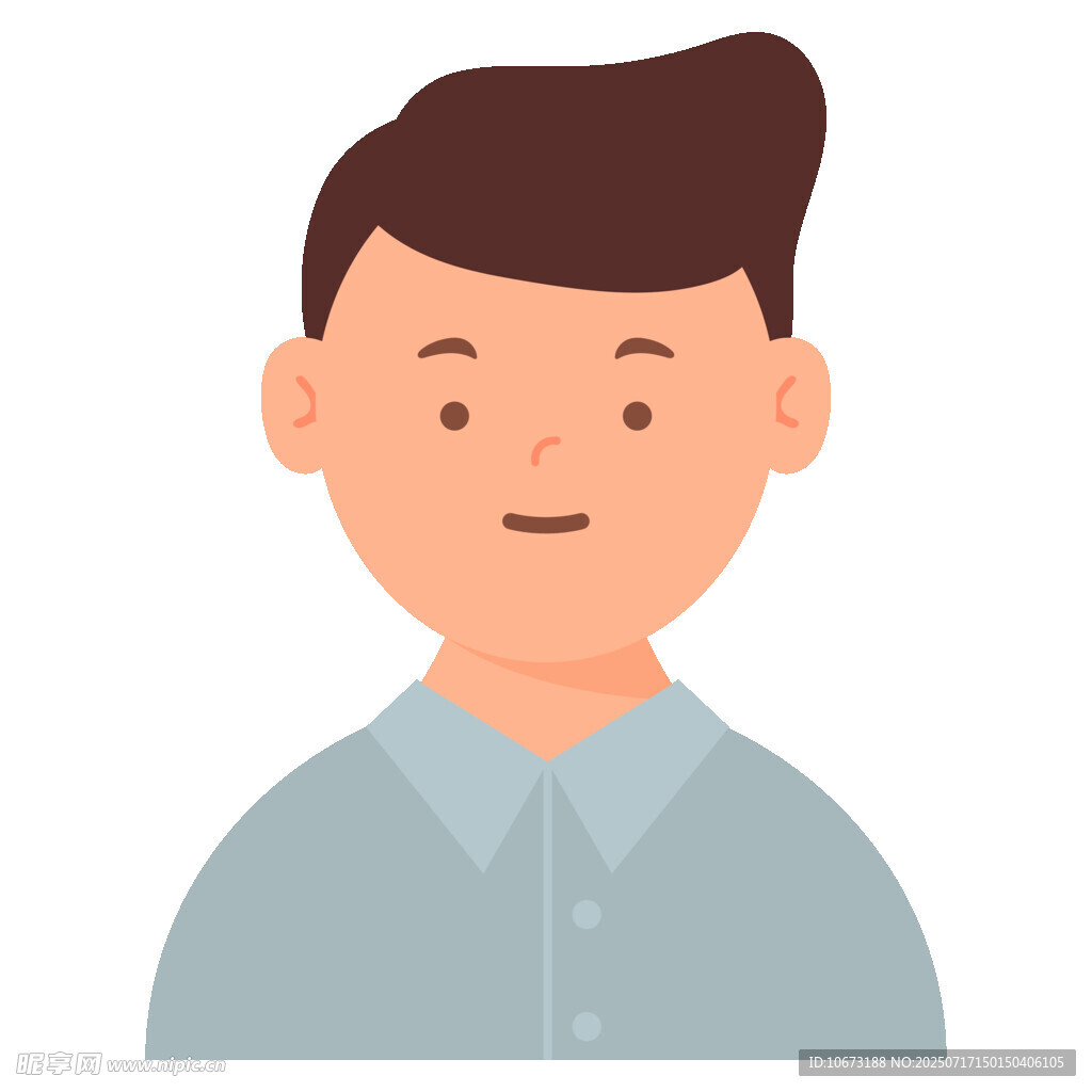 穿衬衫的男性头像