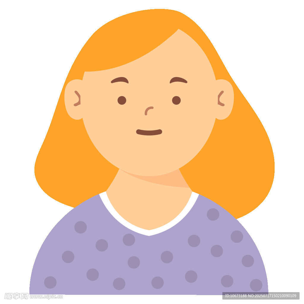 微笑的黄发紫衣女士
