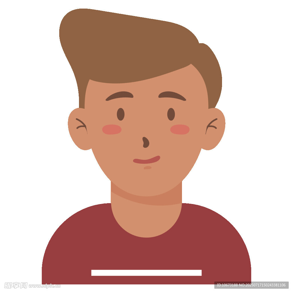红发微笑男士头像