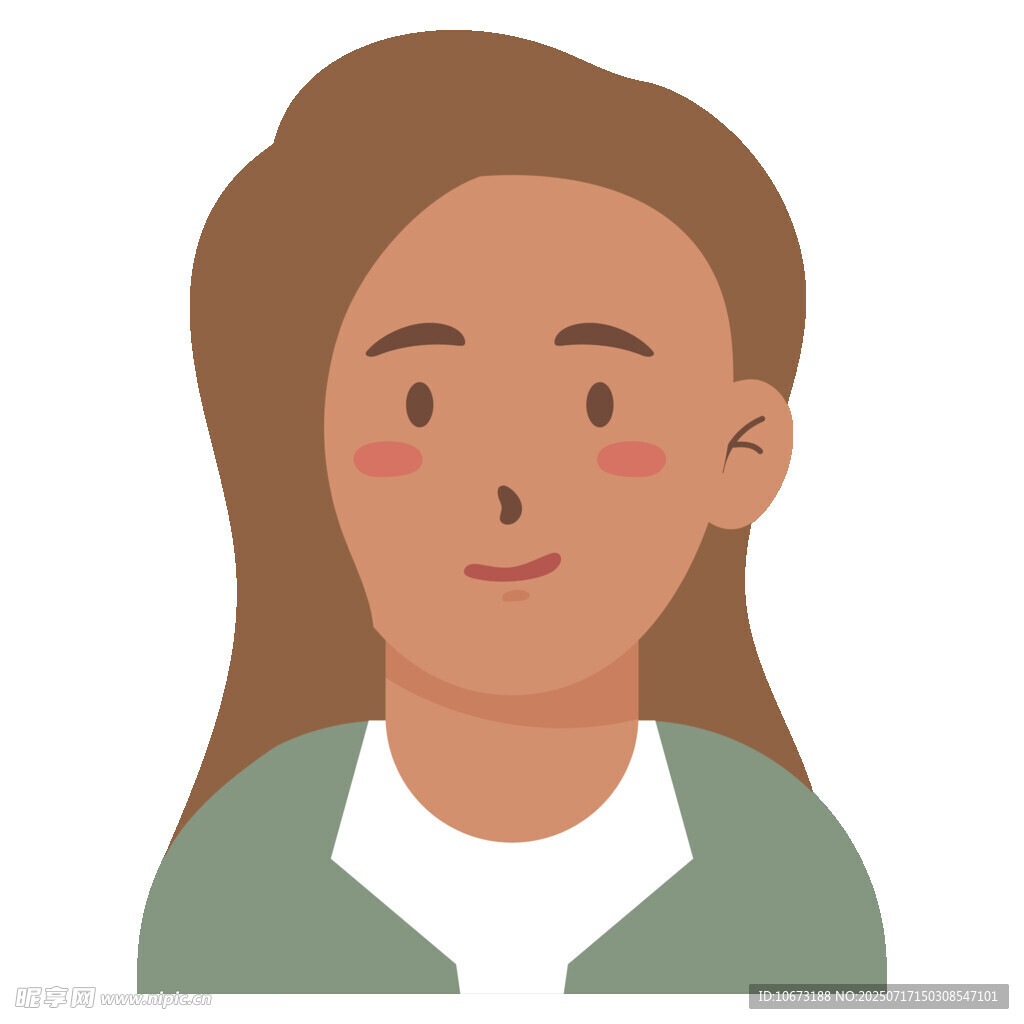 微笑女性头像