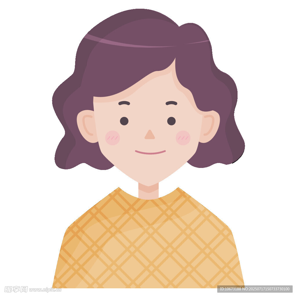微笑的短发女士