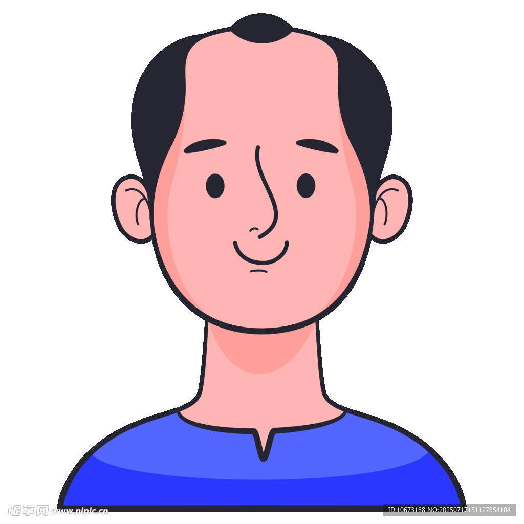 微笑男士头像