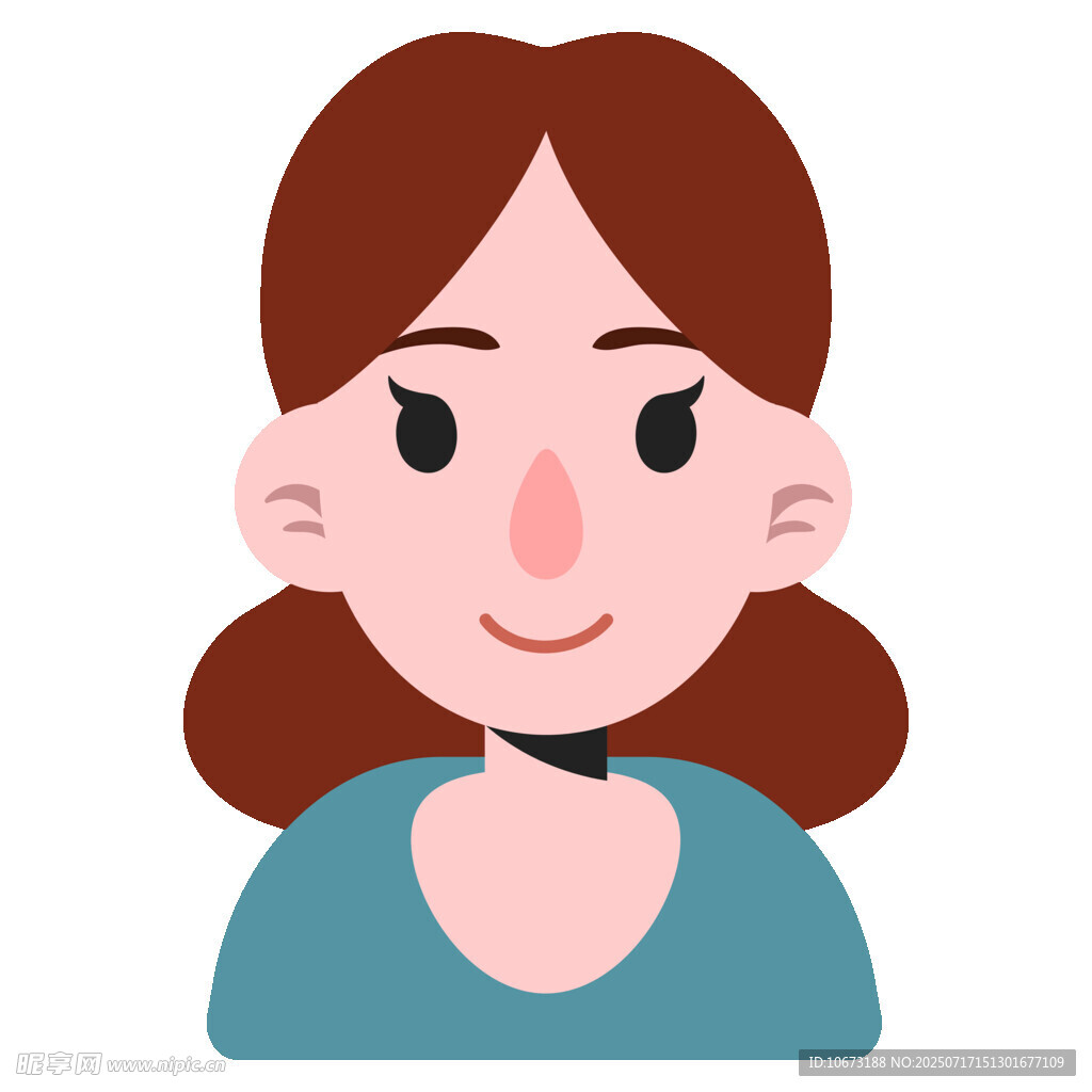 微笑女孩头像