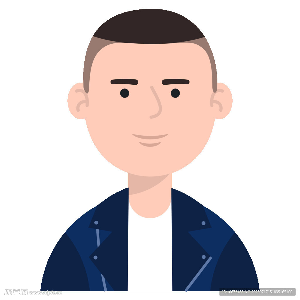穿牛仔夹克的男士头像