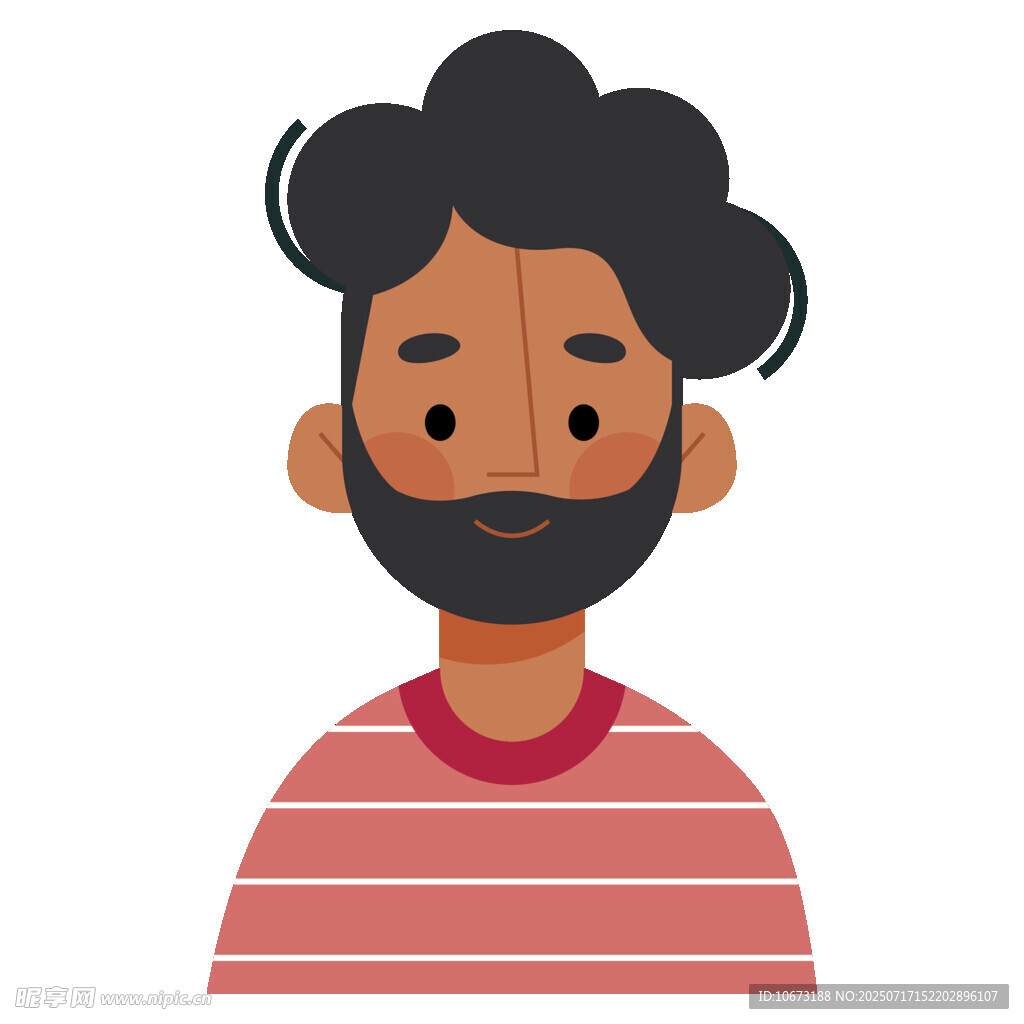 穿条纹衫的男子头像